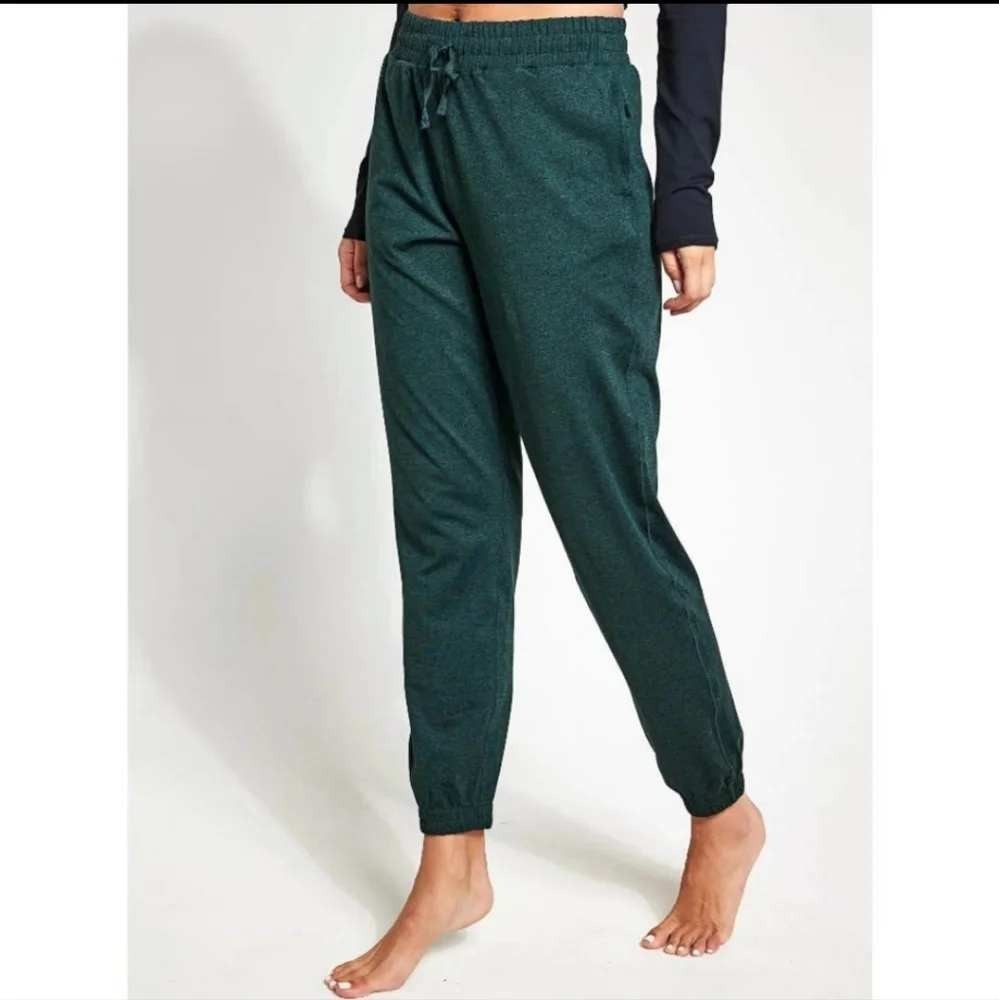 Girlfriend Collective Joggers Womens 3XL Green Heathered Reset Active Casual